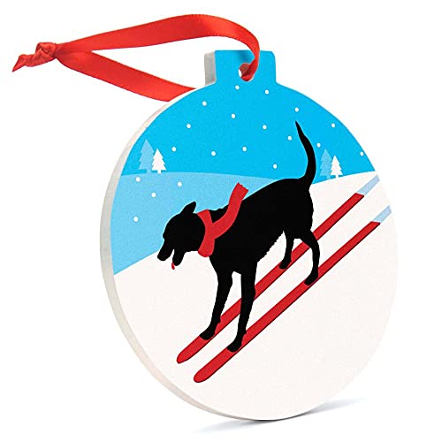Skiing Dog