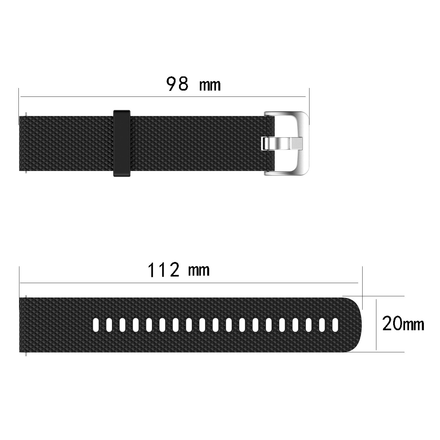 RuenTech Military Smart Watch Band Compatible with K22 - Soft Silicone Quick Release Replacement Strap for Outdoor, Hiking & Tactical Use