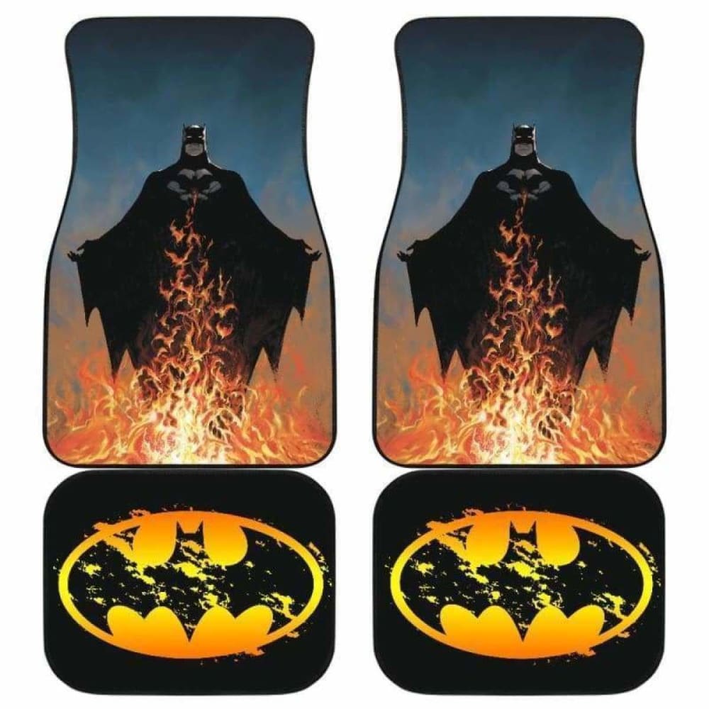 Batman Car Floor Mats for Vehicles - Custom Superhero Floor Liners for Cars, SUVs & Trucks - Non-Slip Protection & Easy Cleaning - Perfect for DC Comics Fans & Batman Lovers (Use for Road Trips, Daily Commute & Car Shows)