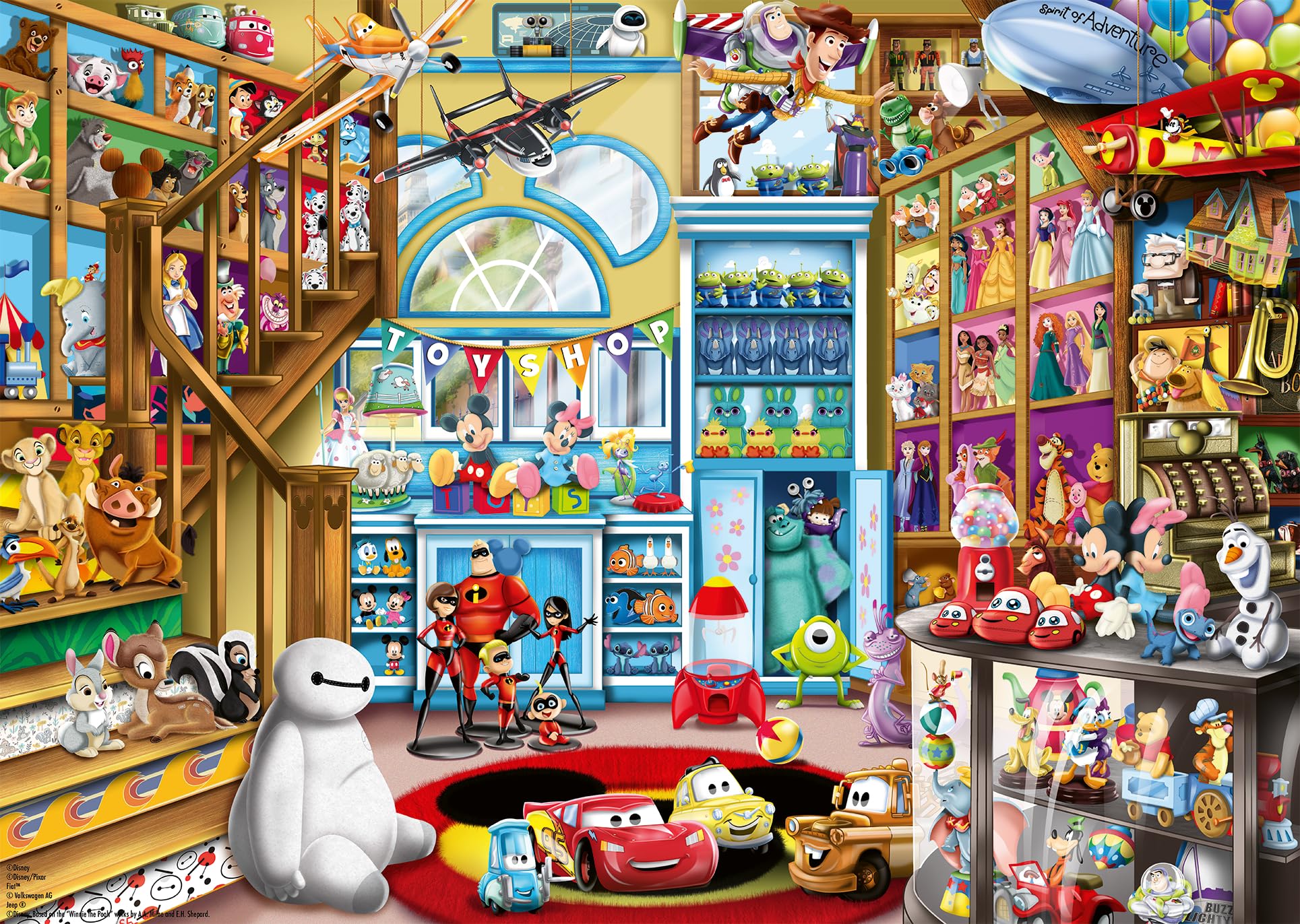Ravensburger 1000-Piece Disney Classic Toy Store Jigsaw Puzzle for Adults & Teens 14+ | High-Quality Collectible Puzzle for Family Game Night & Home Decor