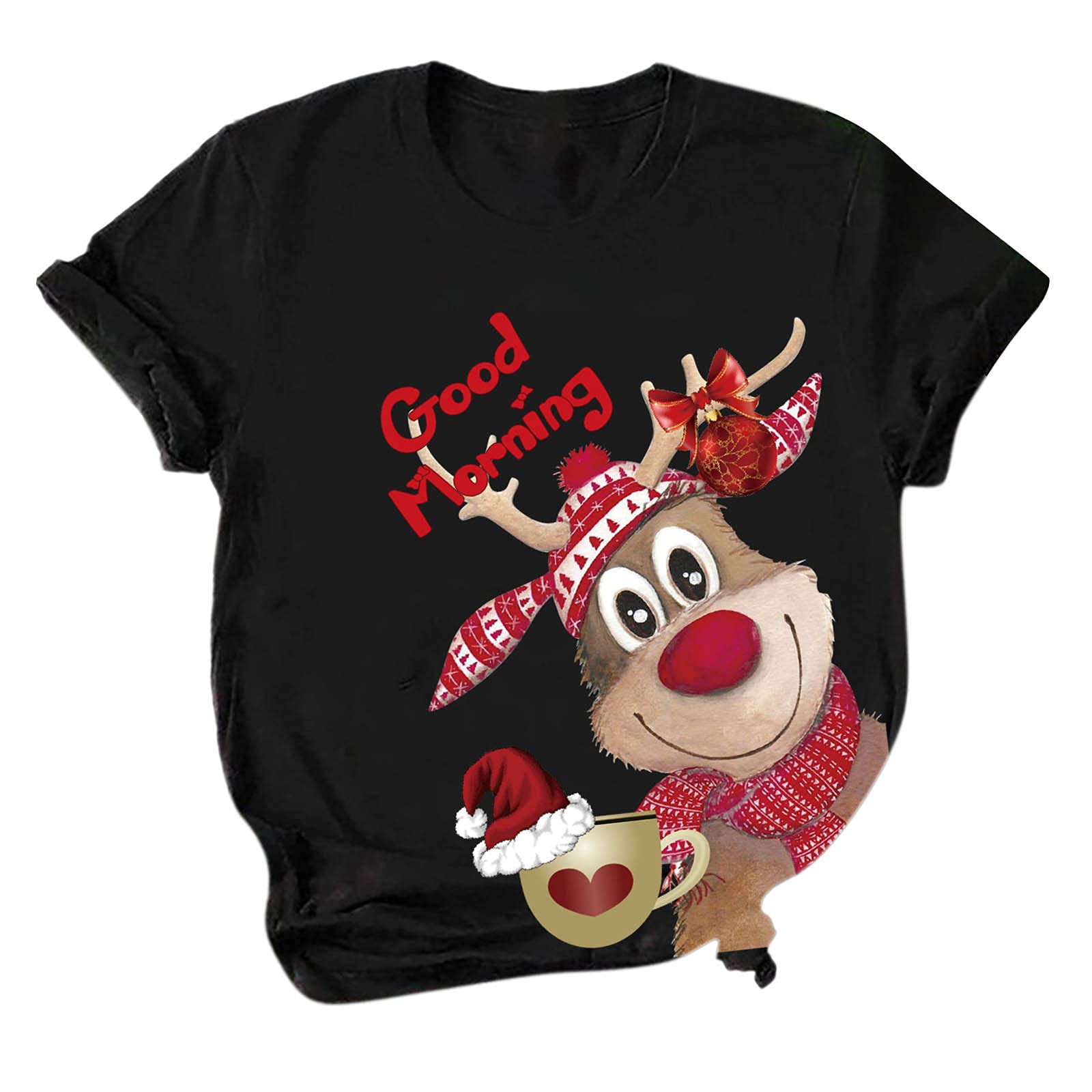 Women's Casual Short Sleeve Graphic Tee Shirts - Soft Cotton Pullover Tops with Trendy Prints for Everyday Wear, Street Style & Weekend Outfits