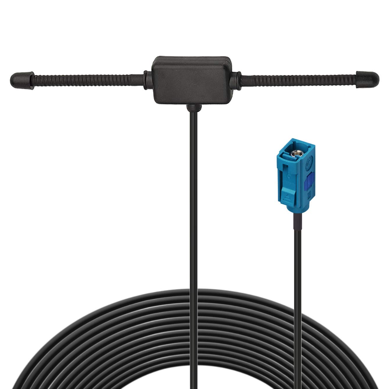 Bingfu Universal Car Stereo AM FM Dipole Antenna - Hidden Adhesive Mount Radio Antenna for VW, BMW, Mercedes - Improved Reception for Car Audio & Media Head Units - Perfect for SUVs and Vehicles