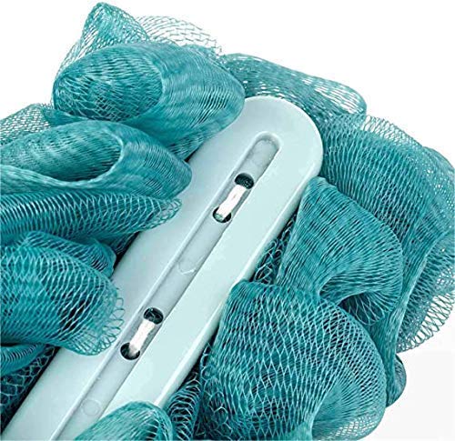 NOHUNT Long Handle Back Scrubber Shower Brush with Soft Nylon Mesh - Exfoliating Body Cleaner for Women & Men - Perfect for Deep Cleansing and Skin Exfoliation in Bath or Shower (1 Piece)
