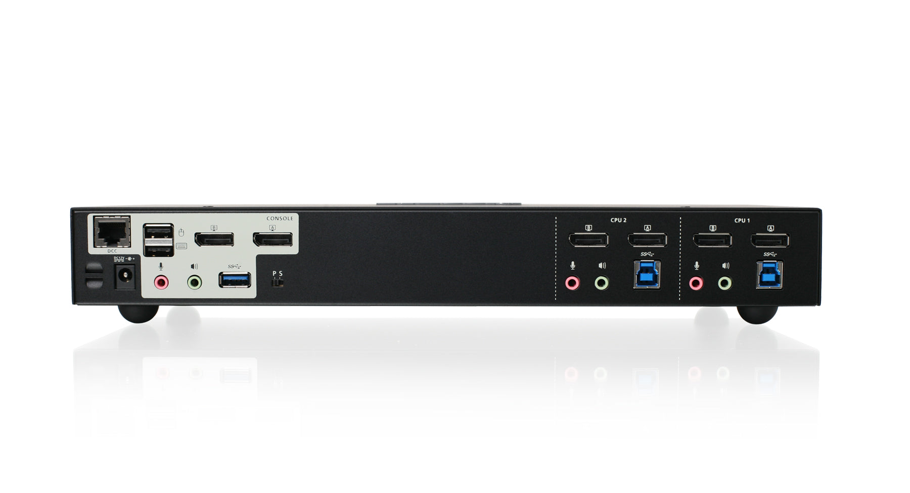 2 Port 4K Dual View DisplayPort KVMP Switch with USB 3.0 & Audio Support - Ideal for Multi-Computer Workstations, Gaming Setups & Home Office Use