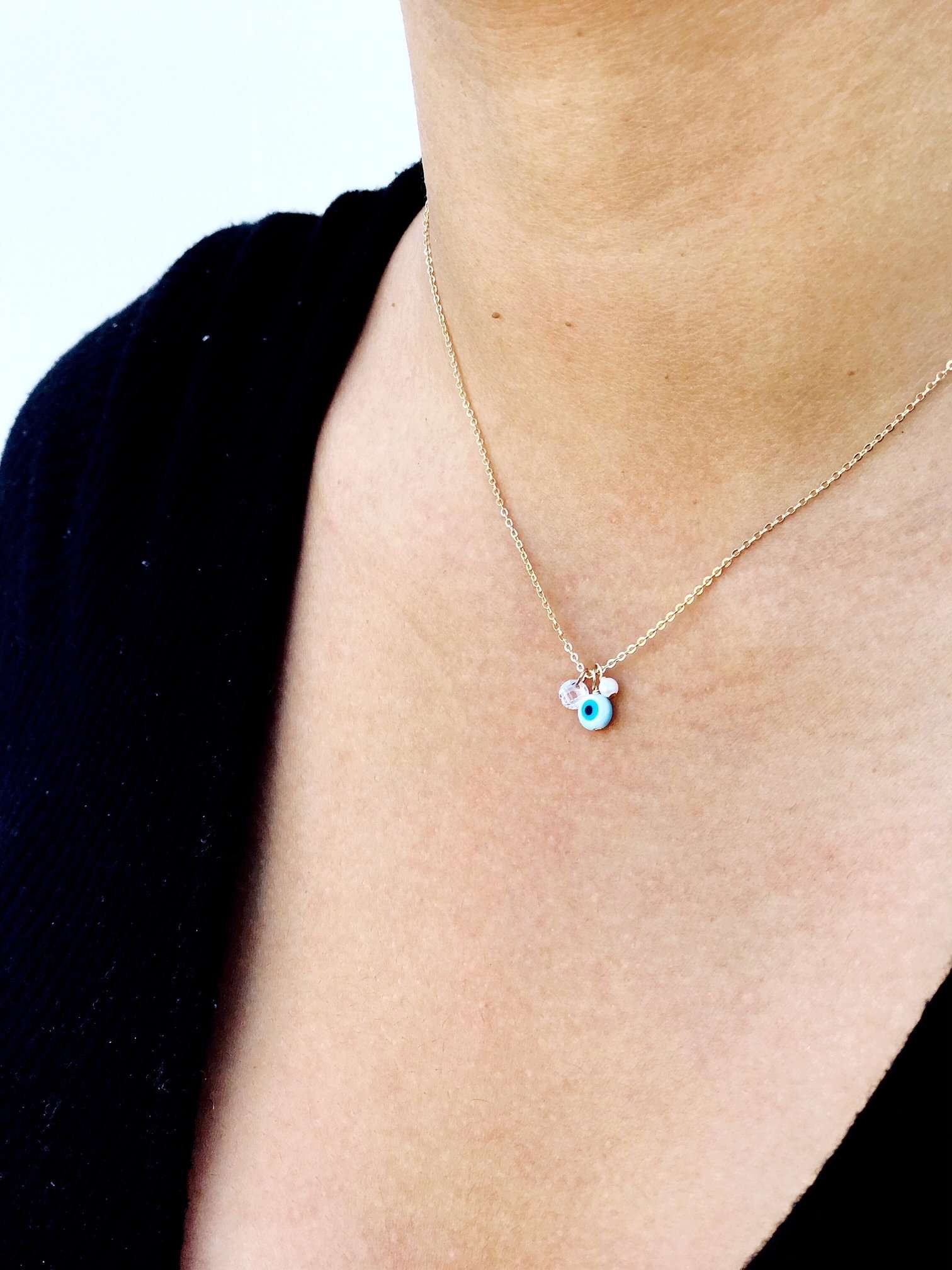 Wholesale Shell Eye Charm Necklace for Women - Boho Beach Jewelry, Perfect for Summer Outfits & Vacation Accessories