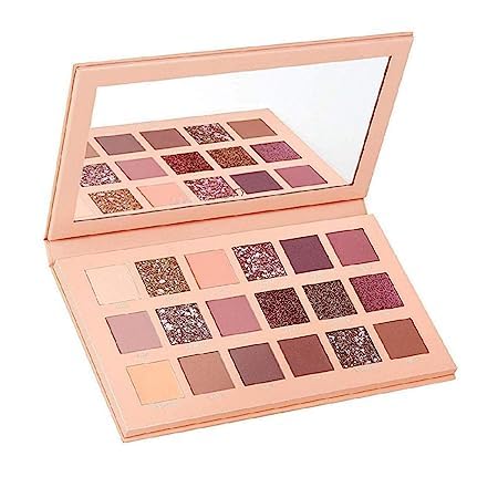 FAIRY FIRST Nude & Rose Gold Eyeshadow Palette - Shimmery Makeup Set for Day & Night Looks - Perfect for Bridal, Party & Everyday Wear