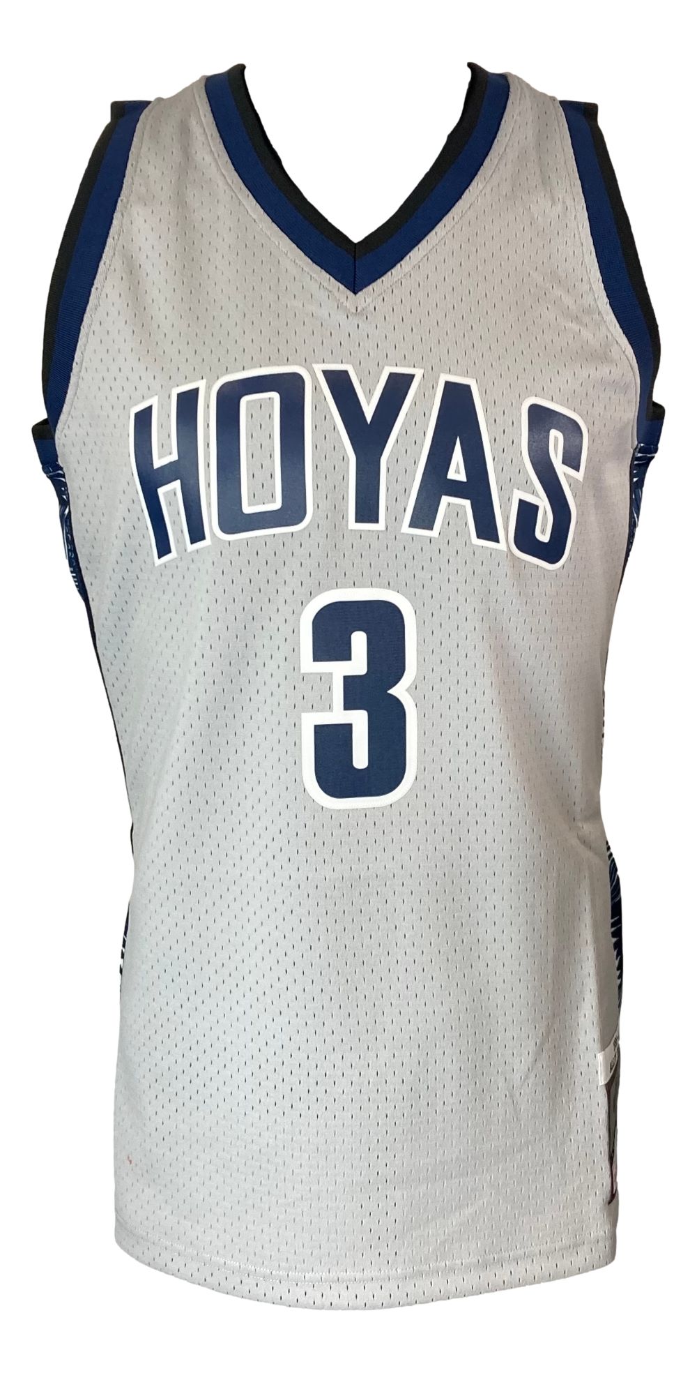Authentic Allen Iverson Signed Georgetown Hoyas 1995-96 Mitchell & Ness College Vault Jersey - Perfect for Basketball Memorabilia Collectors & Sports Fans Display