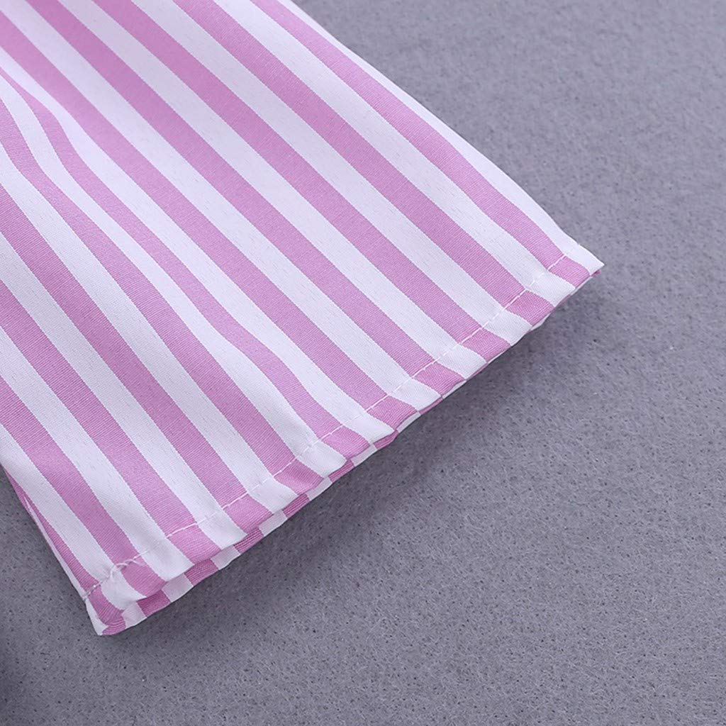 Vintage Girls Outfit Set - Off Shoulder Striped Top, Ripped Jeans & Headband | Cute Casual Summer Outfits for Toddler Girls | Birthday Party, Photo Shoot, Playdate