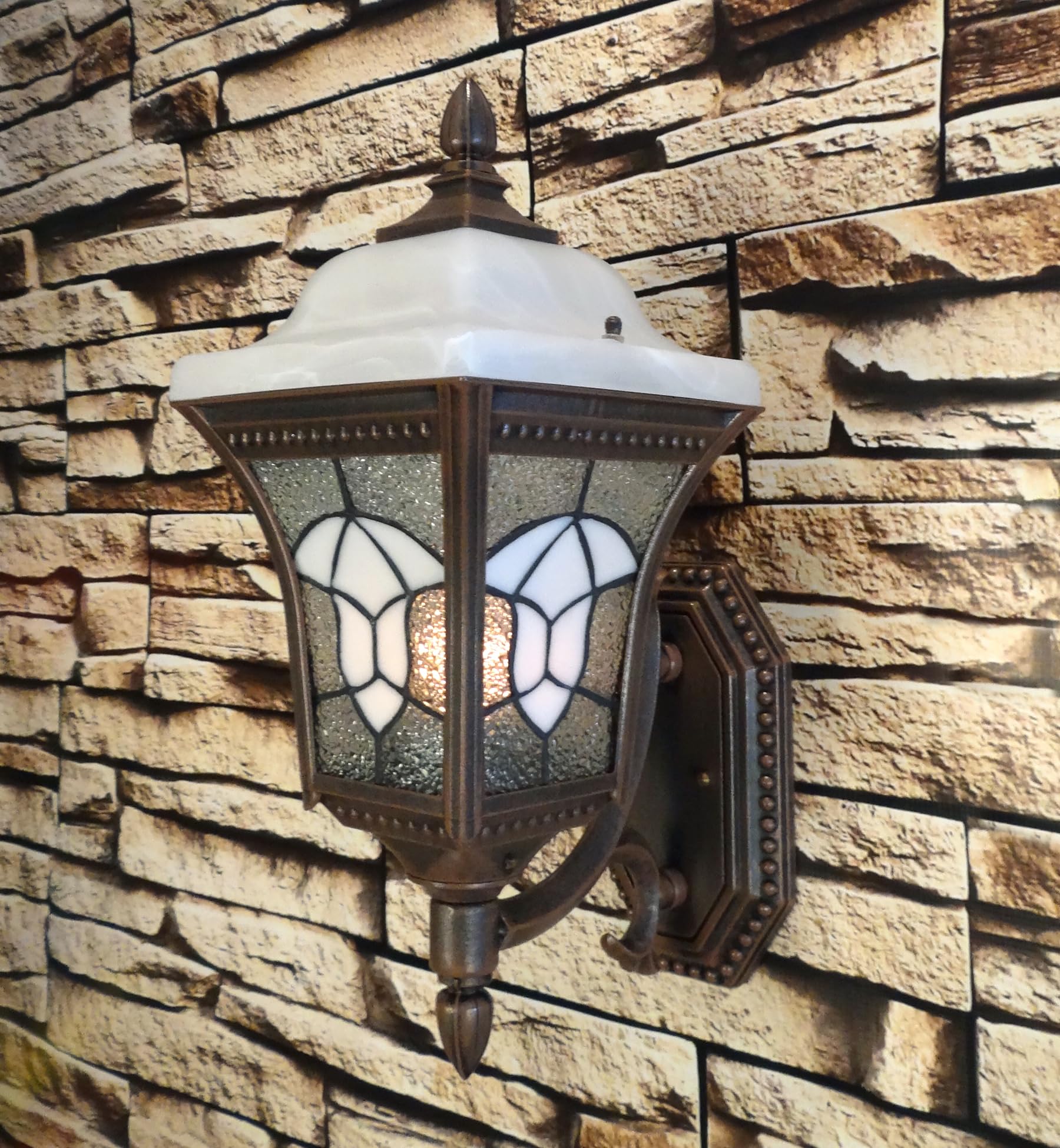 Special Lite Outdoor Wall Light - Copper Abington Estate Bottom Mount Light F-4987-CP - Durable Weatherproof Exterior Lighting for Patio, Garden, and Entryway