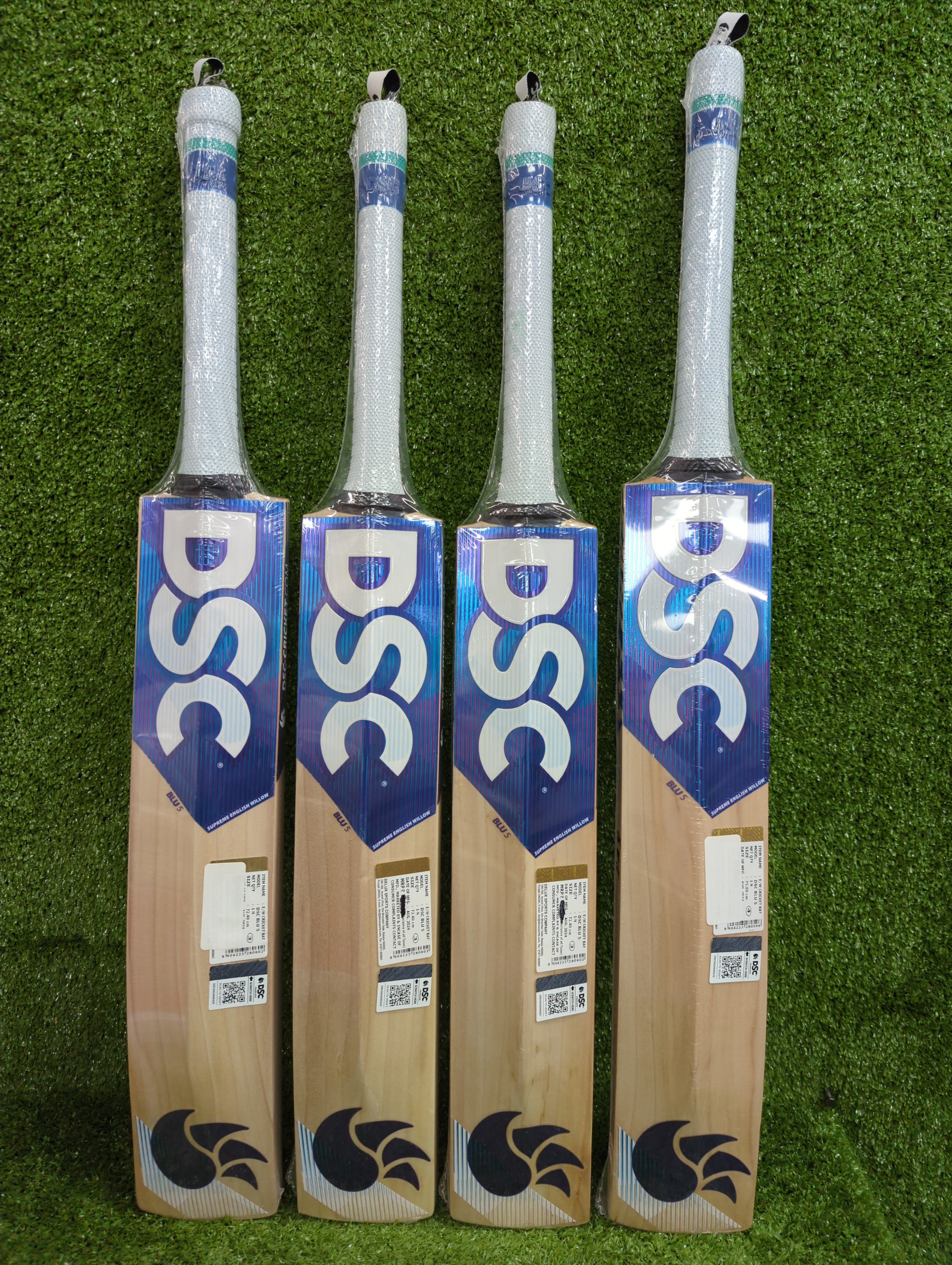 Premium DSC BLU 5 Junior/Youth Cricket Bat - English Willow for Young Players - Perfect for Practice Matches & Training Sessions