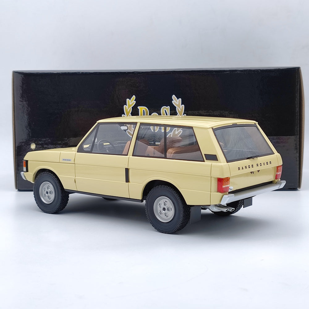 1970 Land Rover Range Rover Suffix A 1/18 Scale Beige Resin Model Car - Limited Edition Collectible Gift for Car Enthusiasts & Home Office Decor