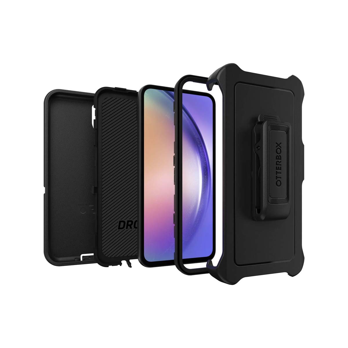 Otterbox Defender Series Rugged Phone Case for Samsung Galaxy A54 - Black | Shockproof, Drop Protection, Built-in Screen Protector | Perfect for Outdoor, Work & Travel
