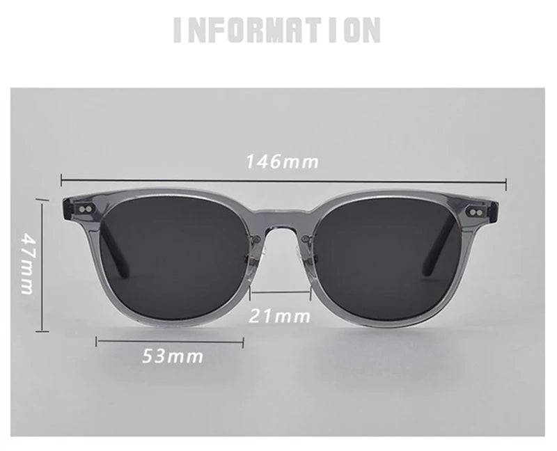 Black Unisex Square Polarized Sunglasses - Full Rim Acetate Frame UV400 Protection for Men & Women - Perfect for Driving, Beach, and Outdoor Activities
