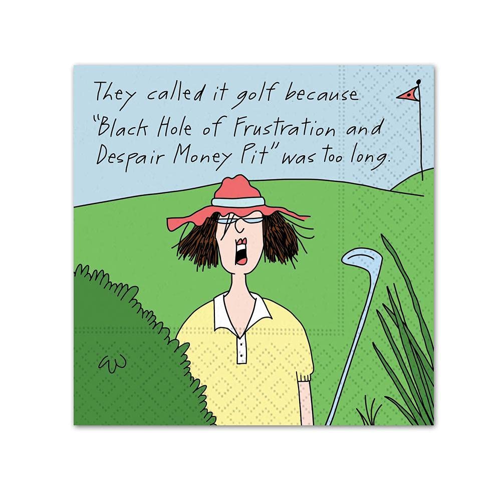 Design 624-10272 Colorful Despair Money Pit Beverage Napkins - Perfect for Parties, Weddings, and Themed Events