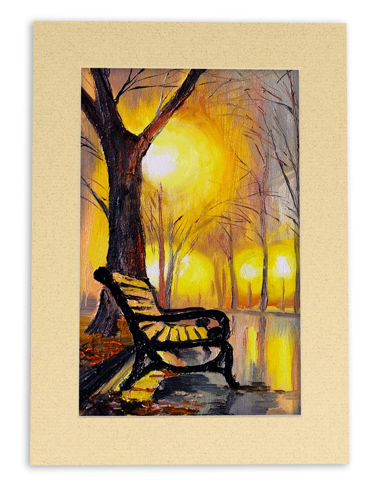 16x20 Inch Precut Tan Picture Matboard - Acid Free Bevel Cut Mat for 12x16 Photos & Artwork - Perfect for Framing, Scrapbooking, and Home Decor Display