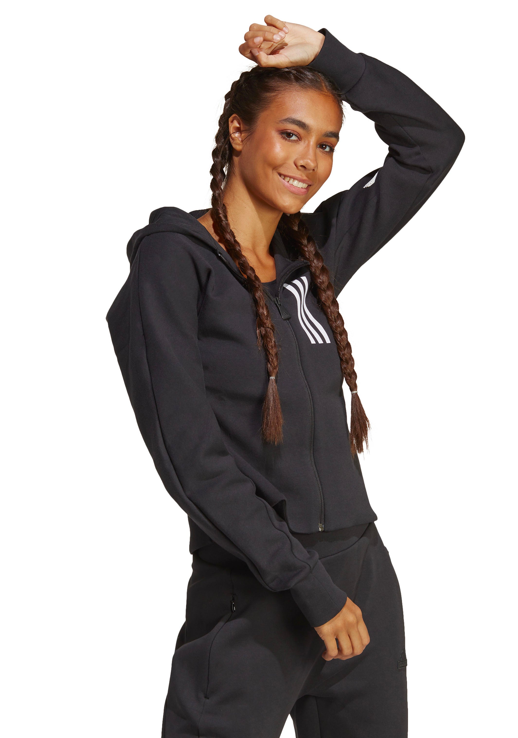 Adidas Women's Mission Victory Slim Fit Full Zip Hoodie - Lightweight, Comfortable & Stylish for Workouts, Running & Casual Wear
