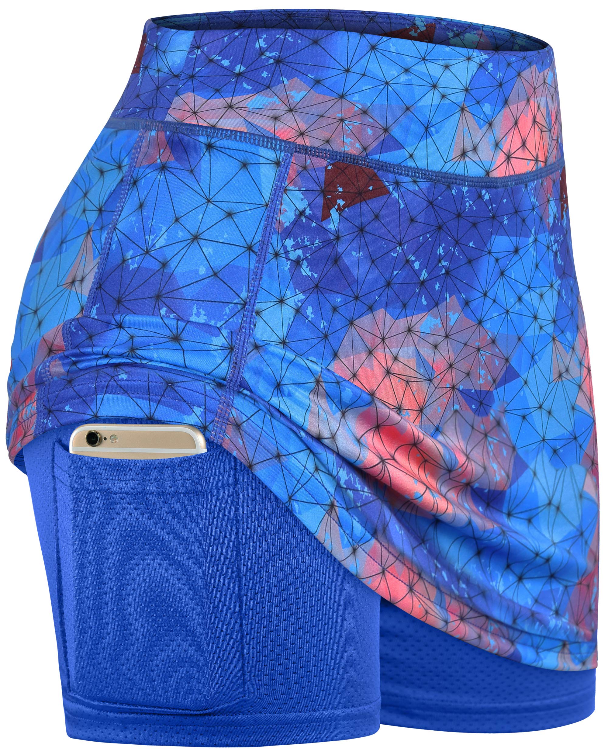 BLEVONH Women's Summer Tennis Skirts with Built-in Shorts - Athletic Skorts with Pockets for Pickleball, Workout, Golf & Casual Wear | Perfect for Sports, Gym & Outdoor Activities