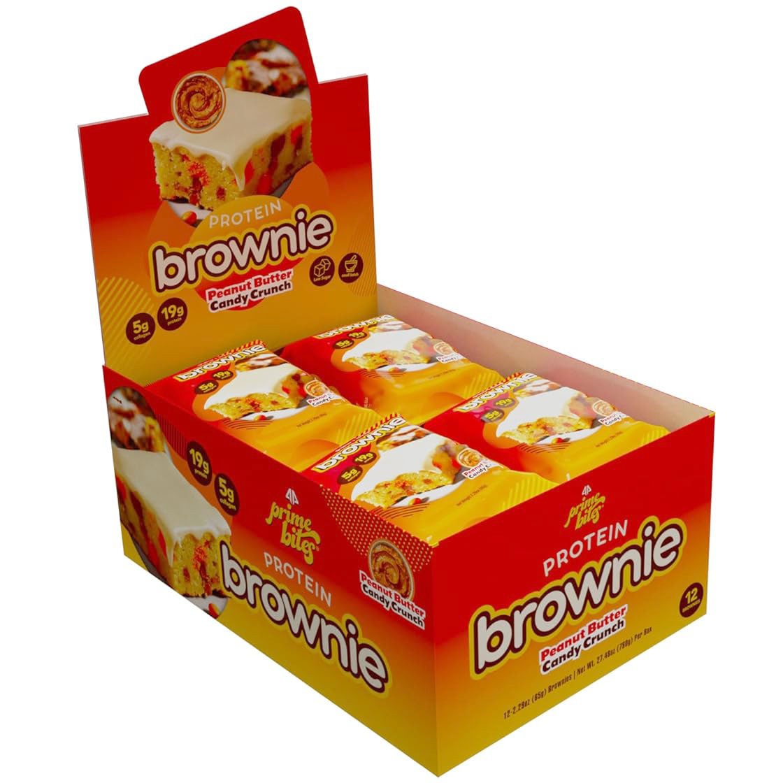 AP Prime Bites Protein Brownies - High Protein, Low Sugar, Gluten Free Snack for Fitness & Weight Loss - Perfect for Post-Workout Recovery, Healthy Dessert & On-the-Go Nutrition