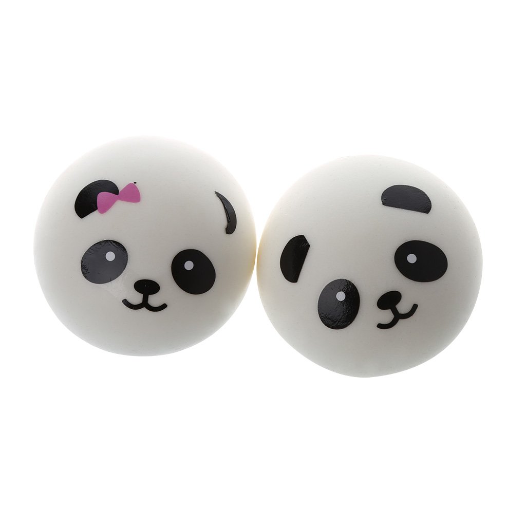 Fmingdou Squishy Panda Bun Stress Reliever Ball - Slow Rising Sensory Toy for Kids & Adults - Anxiety Relief, Office Desk Fidget Toy, Classroom Sensory Play, Birthday Party Favors