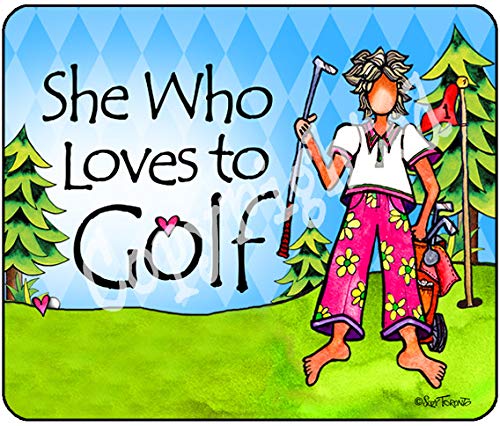 Premium Golf-Themed Mouse Pad for Women - Non-Slip, Comfortable Desk Accessory for Office & Gaming Setup