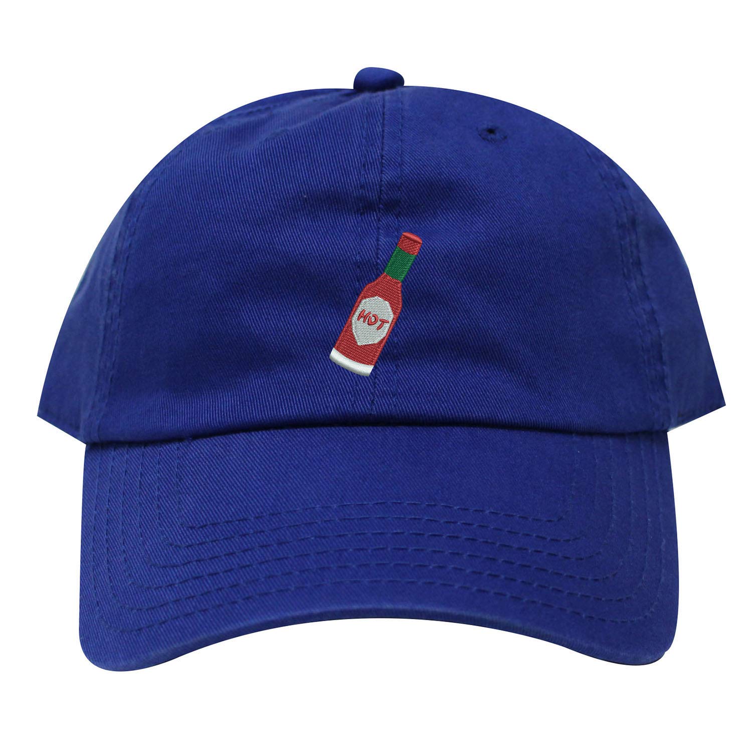 INK STITCH Hot Sauce Logo Unstructured Cotton Baseball Cap - 21 Color Options for Summer, Casual Wear & Outdoor Activities