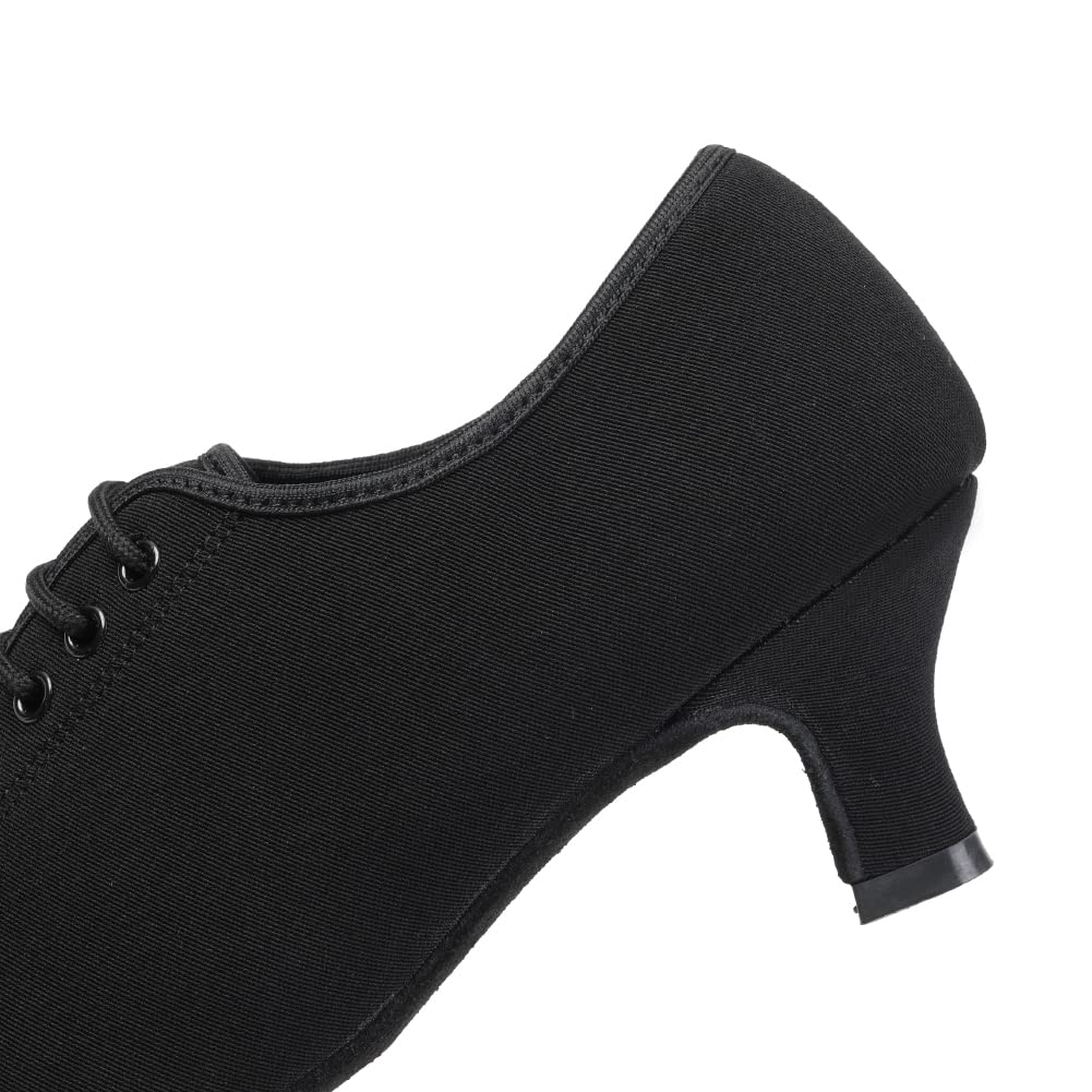 DKZSYIM Women's Lace-up Ballroom Dance Shoes - Closed Toe Latin Modern Salsa Practice & Teaching Shoes Model ZYX305 for Professional Dance Performances