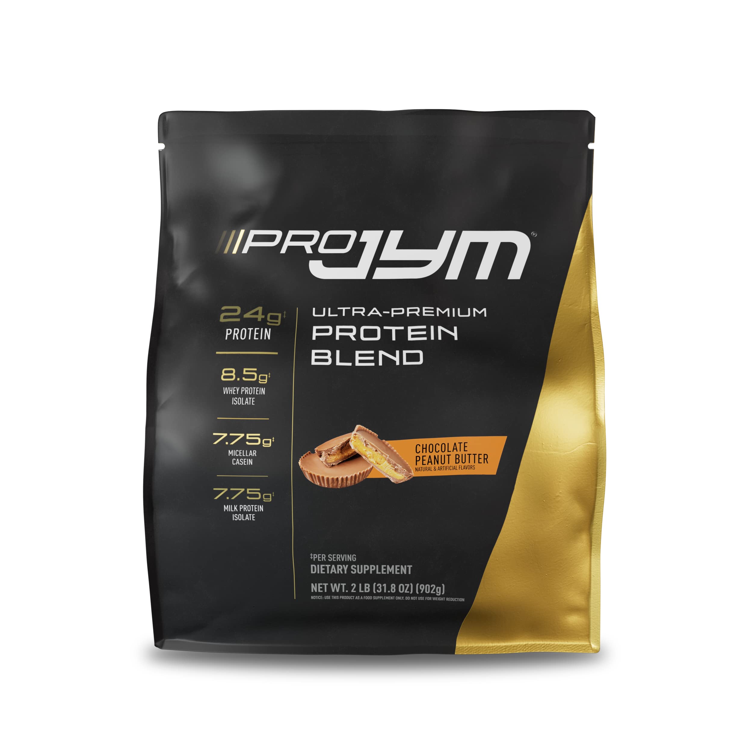 JYM Supplement Science Pro JYM Protein Powder - Whey Protein Isolate, Milk & Micellar Casein Chocolate Peanut Butter Flavor, 22 Servings for Muscle Recovery & Post-Workout Nutrition | Gym & Fitness Supplement for Athletes & Bodybuilders