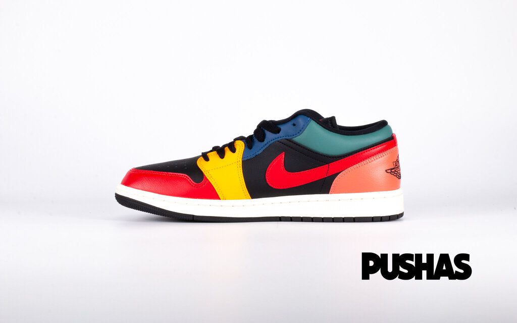 Air Jordan 1 Low 'Black Multi Taxi' Women's Sneakers (2022) - Stylish Casual Shoes for Women, Perfect for Streetwear, Gym & Everyday Wear