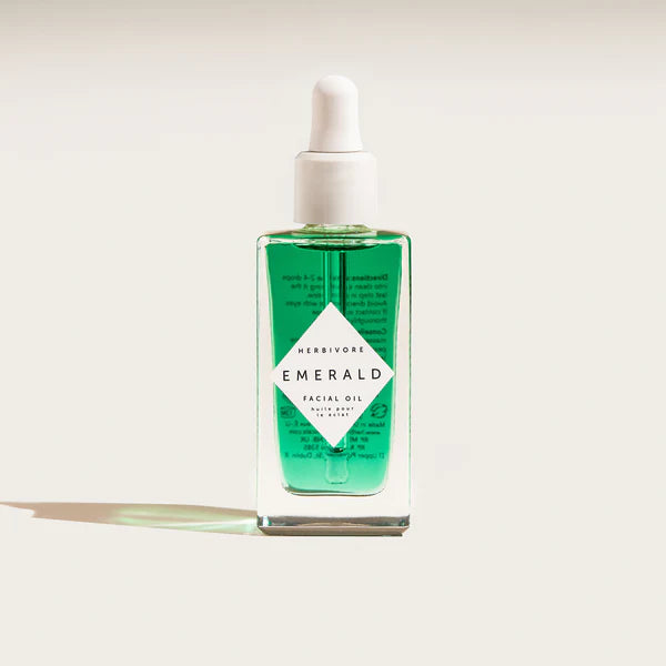 EMERALD Calming Facial Oil for Dry & Sensitive Skin - Hydrating & Soothing Organic Face Oil with Natural Ingredients - Perfect for Nighttime Skincare & Anti-Aging Routine