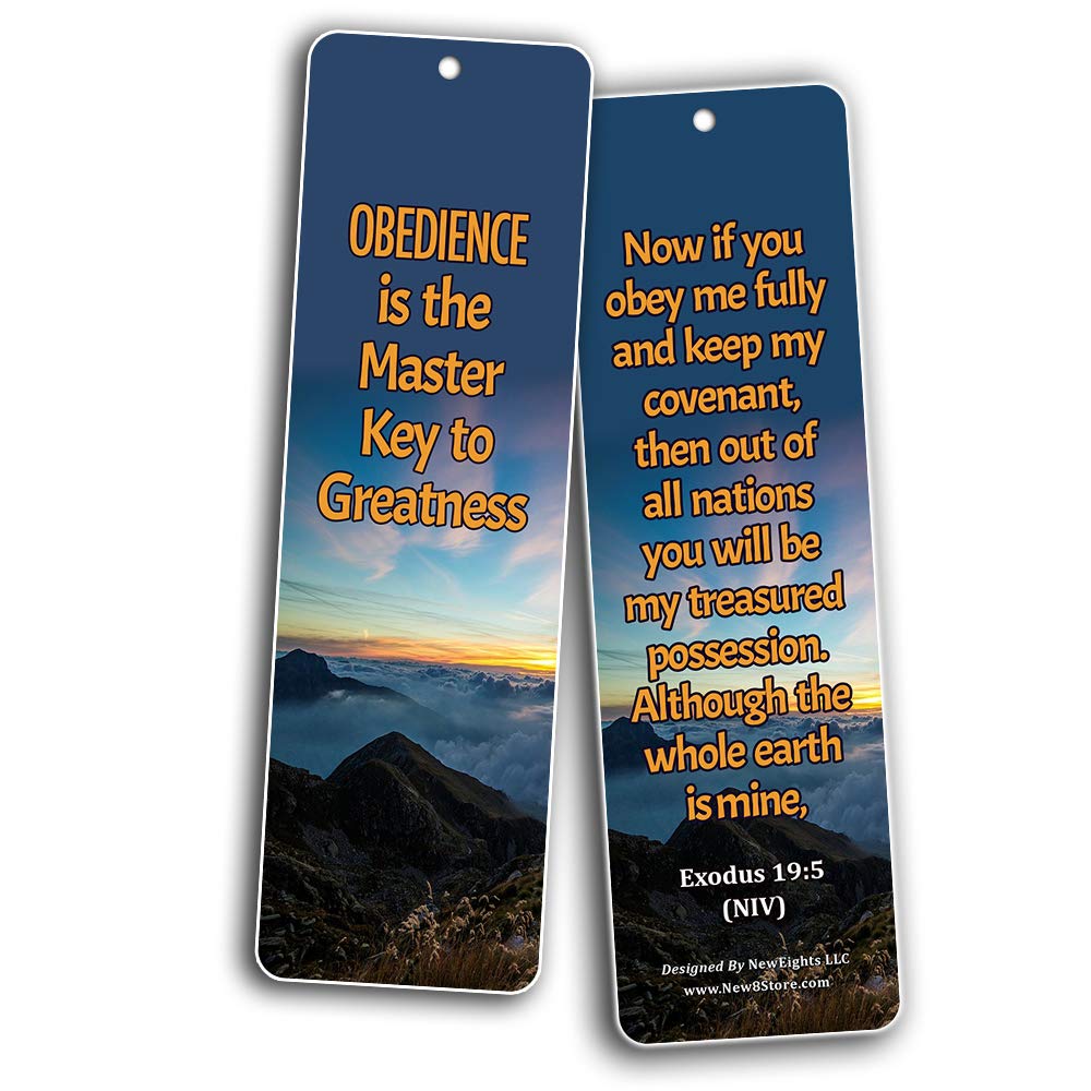 60 Pack Inspirational Bible Bookmarks - Life Changing Wisdom from God for Sunday School, Church Ministries, Women & Men - Perfect for Bible Study, Gifts & Spiritual Encouragement