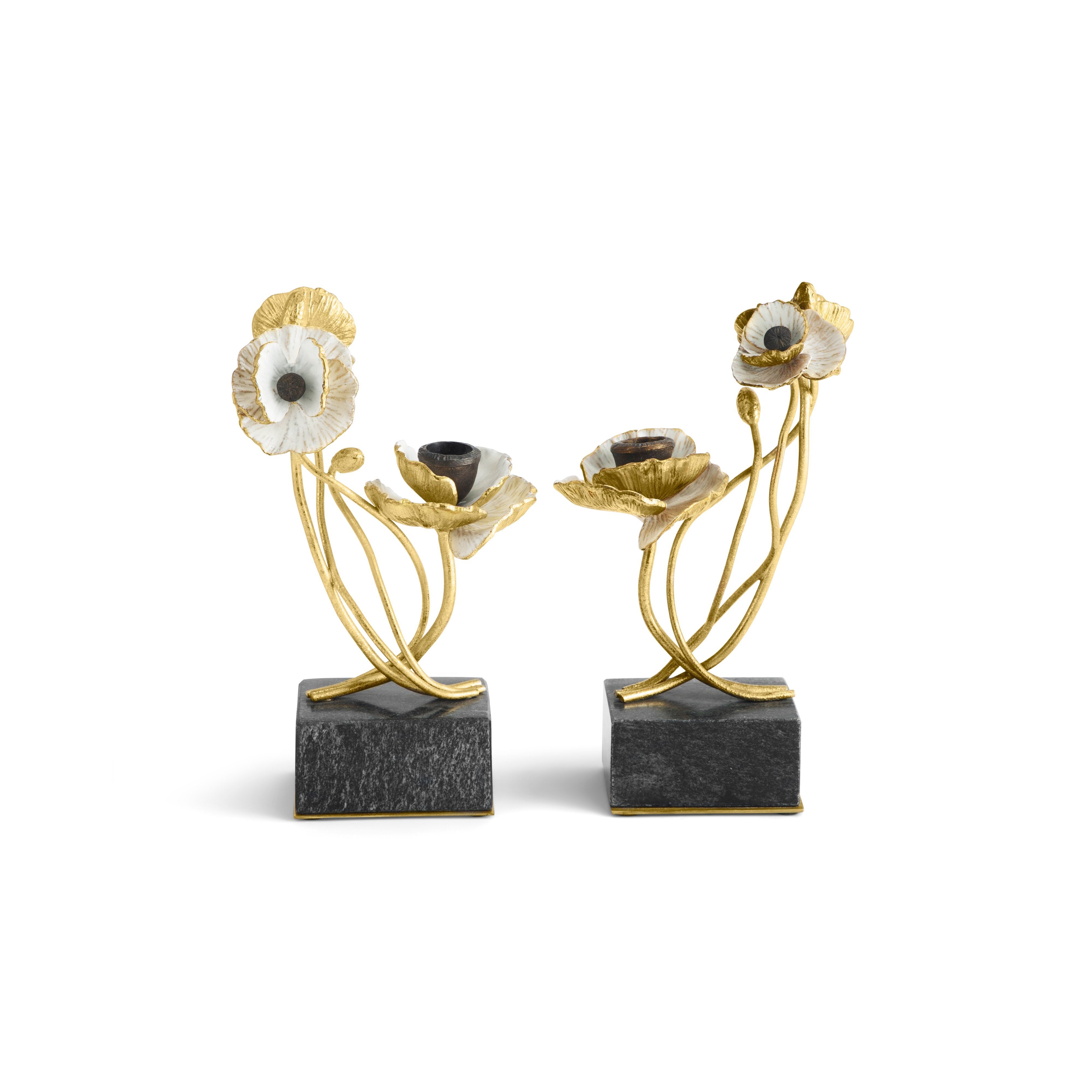Elegant Anemone Candle Holders - Set of 2 Glass Votive Candle Holders for Wedding Centerpieces, Home Decor, and Romantic Dinner Ambiance