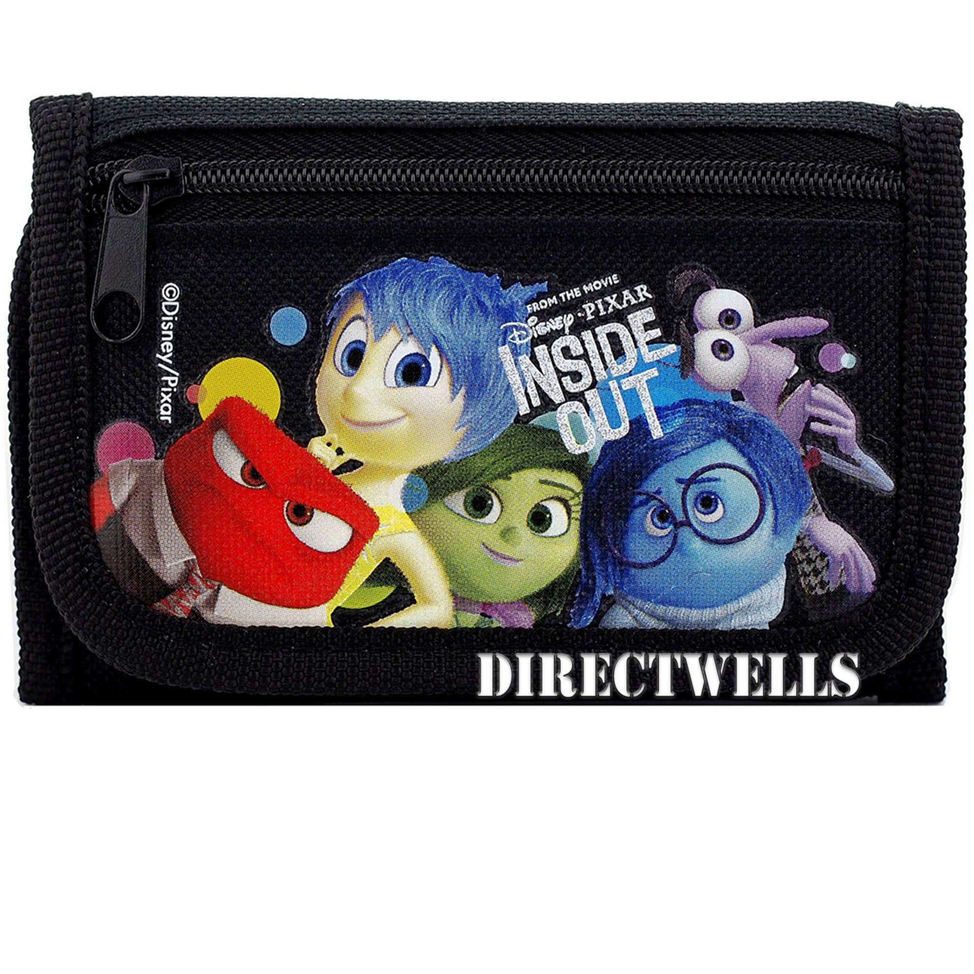 Disney Pixar Inside Out Authentic Licensed Trifold Wallet for Kids - Perfect for School, Travel & Everyday Use