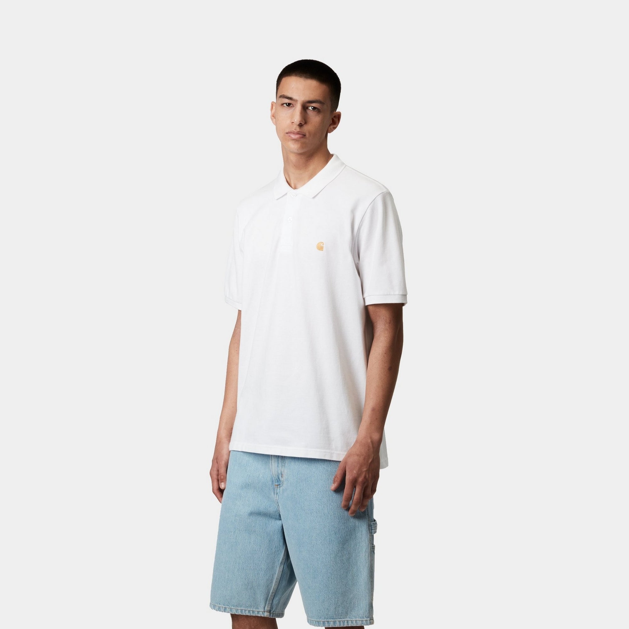Premium Chase Pique Polo Shirt for Men - Classic White Cotton Golf & Casual Wear - Perfect for Office, Golfing & Everyday Outfits