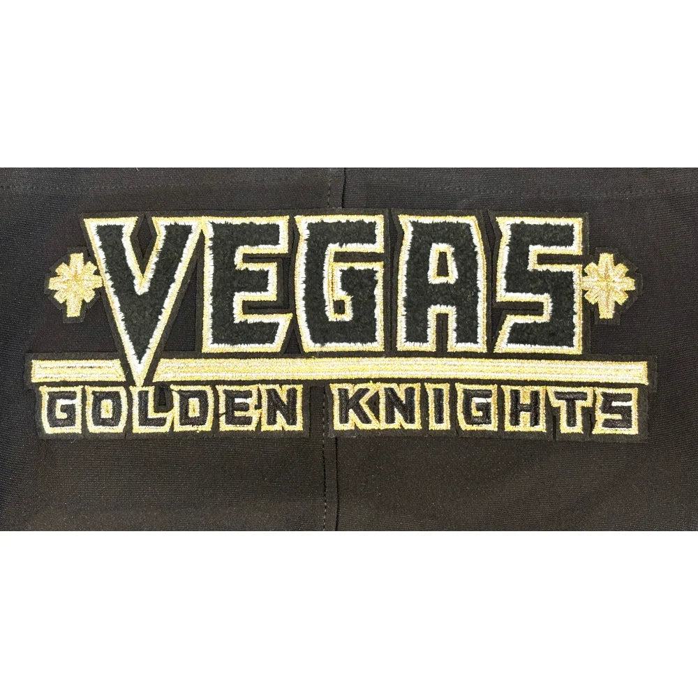 Men's Pro Standard Vegas Golden Knights Chenille Long Sleeve Hoodie - Black | Warm & Comfortable Pullover for Game Day, Winter Sports & Casual Wear