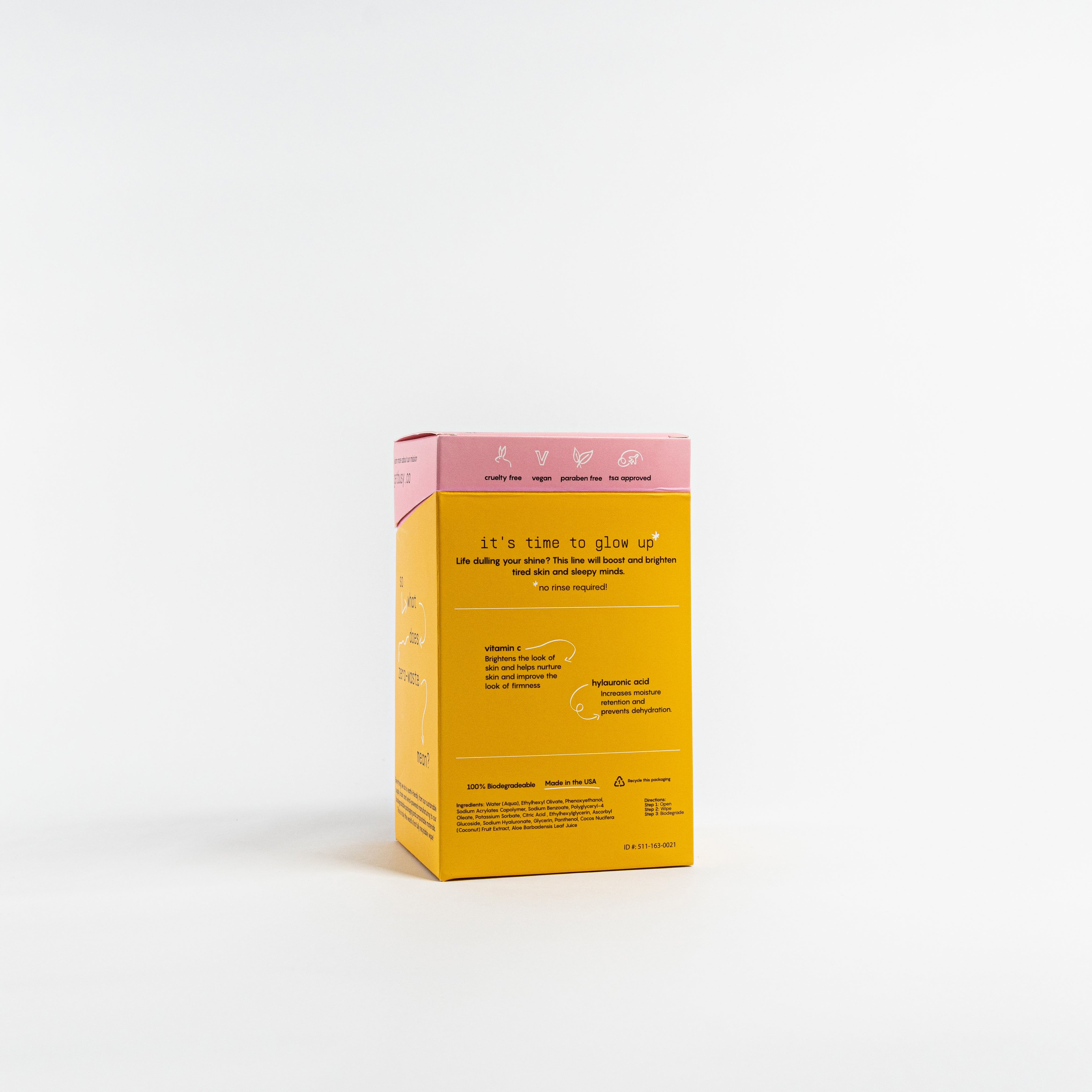 Busy Co. Facial Cleansing Wipes - 15 Count | Gentle Makeup Remover & Skin Refreshing Wipes for Travel, Gym & On-The-Go Use