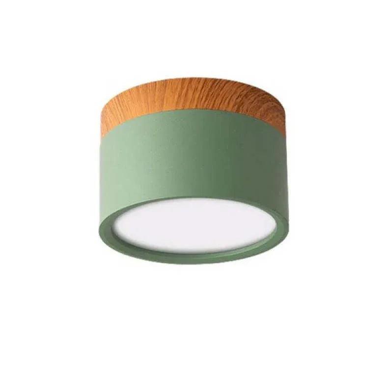 Modern LED Flush Mount Ceiling Light - Energy Efficient Yellow Downlight for Living Room, Bedroom & Kitchen - Dimmable Bright Lighting Fixture for Home & Office