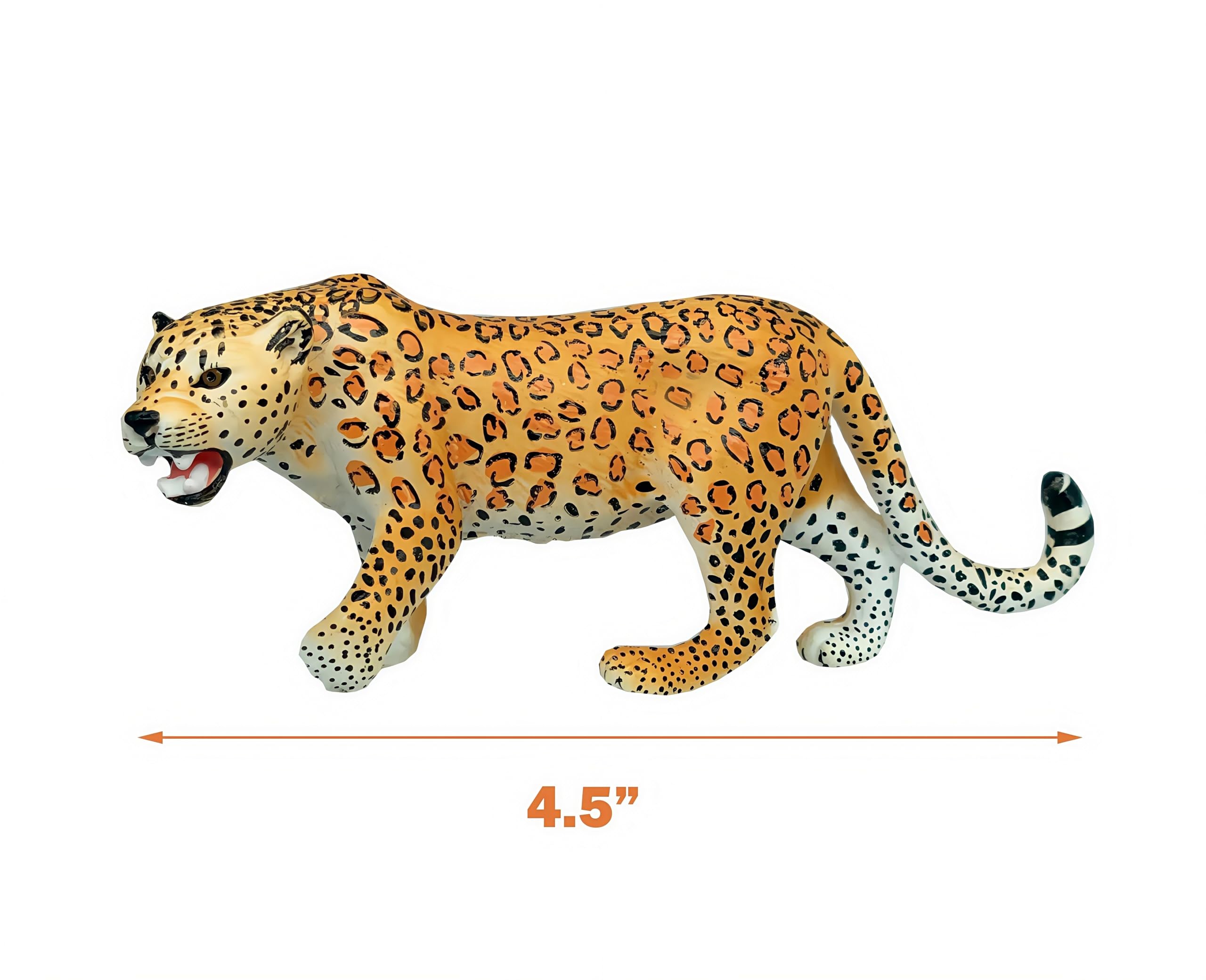 Gemini & Genius Jaguar Toy Set - 5Pcs Safari Animal Figures Including Cheetah & Leopard Family, Realistic Wildlife World Models for Kids | Perfect as Birthday Cake Toppers, Party Favors, Educational Play or Christmas Gifts