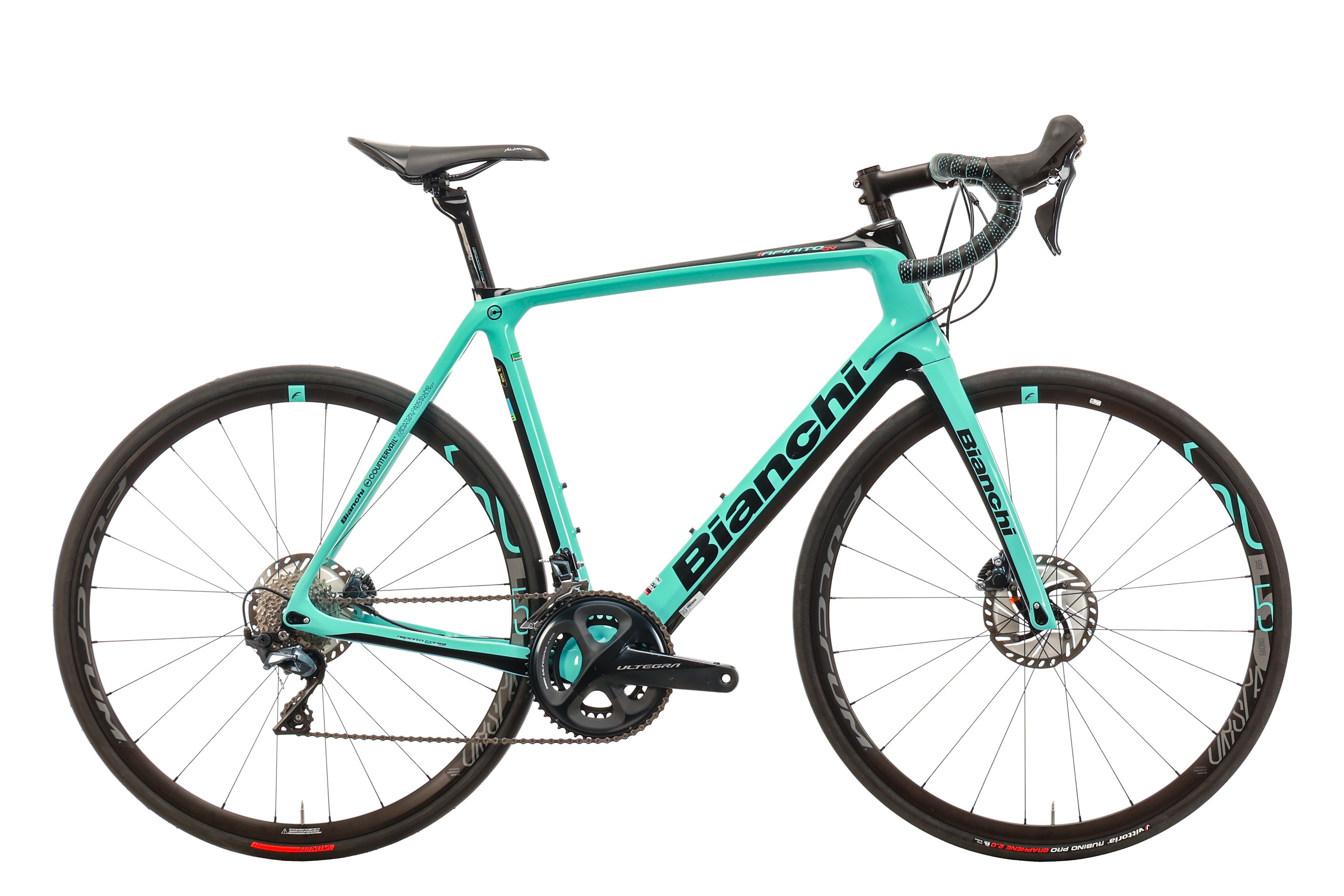 Bianchi Infinito CV Ultegra Road Bike 2020 - 59cm Carbon Frame, Shimano Ultegra Groupset - Perfect for Endurance Cycling & Long-Distance Rides