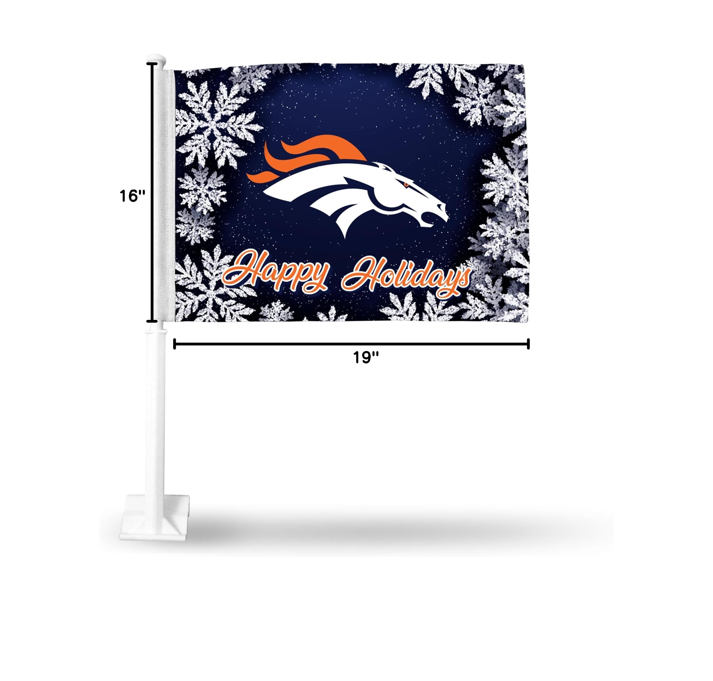 NFL Car Flag Double Sided - Officially Licensed Team Logo - Durable Polyester Car Accessory for Game Day Tailgating & Road Trips