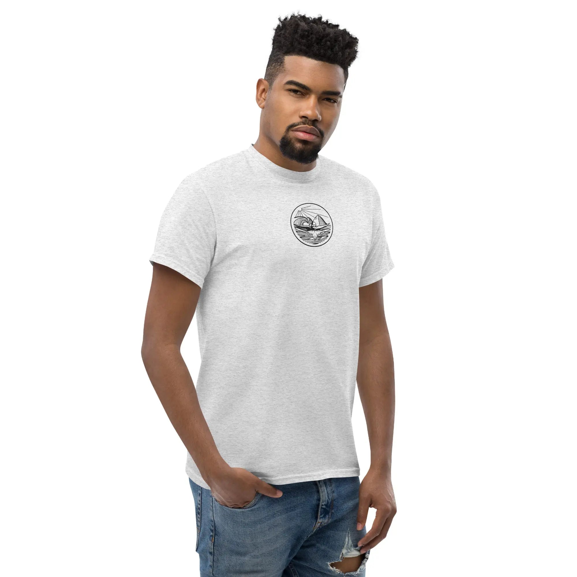 Designer Mountain Swimmer Graphic T-Shirt - Unisex Casual Tee for Men & Women | Perfect for Outdoor Adventures, Beach Trips, and Streetwear Fashion
