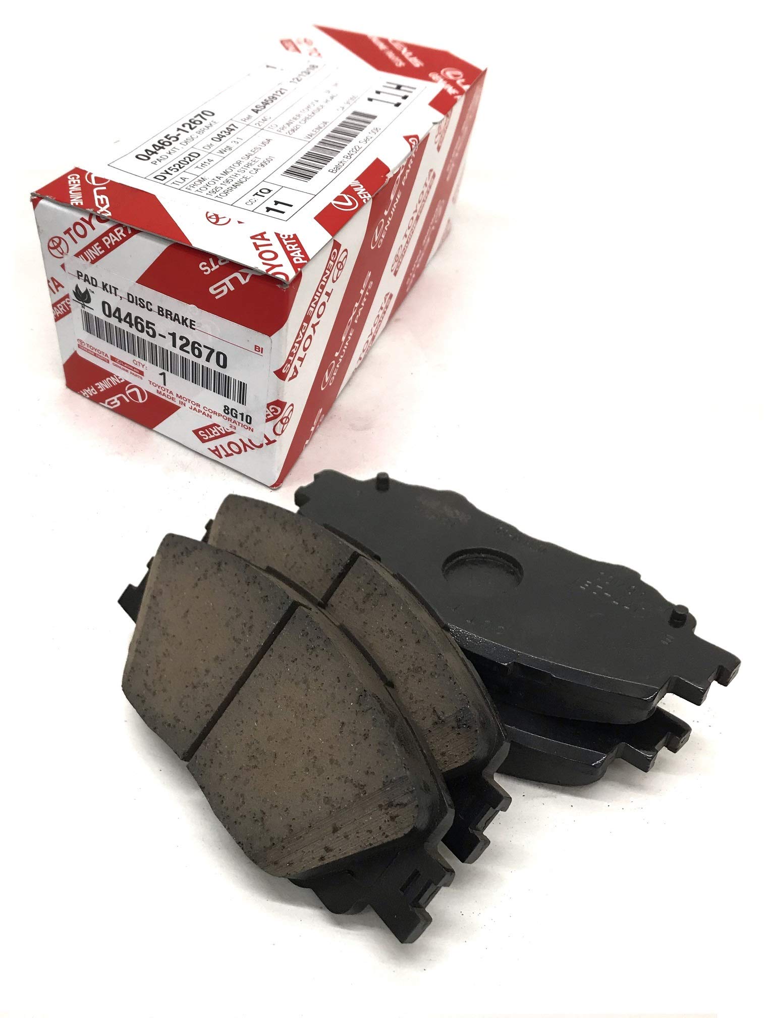 Toyota Brake Pads 04465-12670 - High Performance Brake Pads for Toyota Vehicles | Perfect for Daily Commuting & Highway Driving