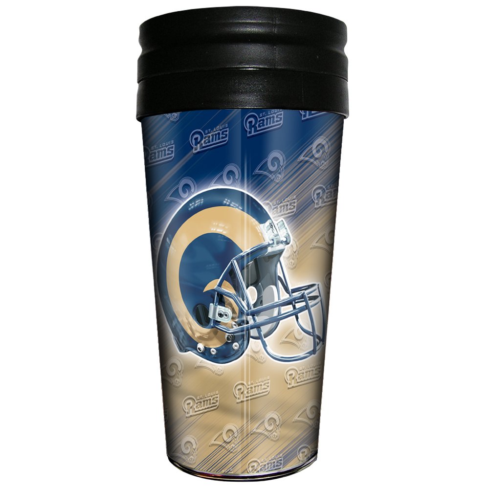 NFL Travel Mug - Insulated Stainless Steel Coffee Cup with Lid & Handle for Hot & Cold Drinks - Perfect for Commuting, Camping, and Office Use
