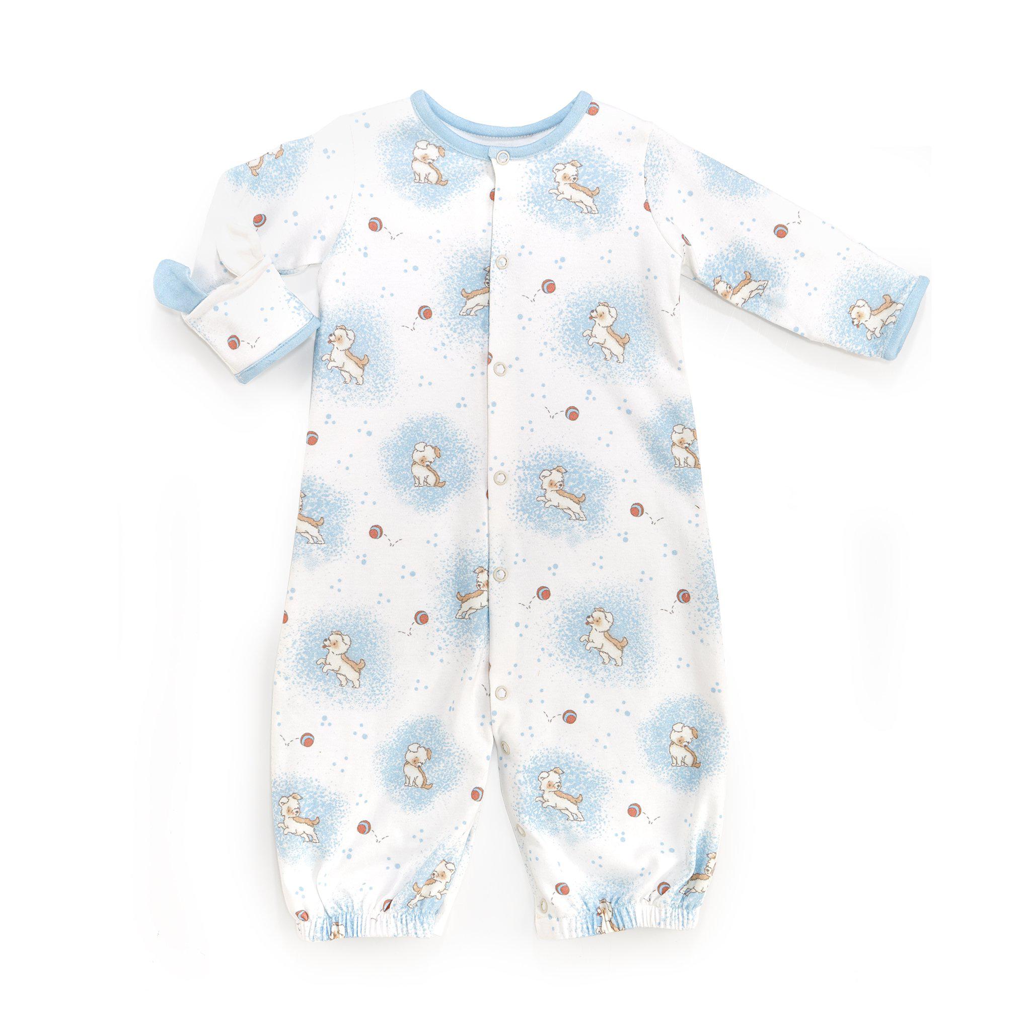 Skipit Convertible Gown & Romper - Versatile Baby Outfit for Playtime, Sleepwear and Special Occasions