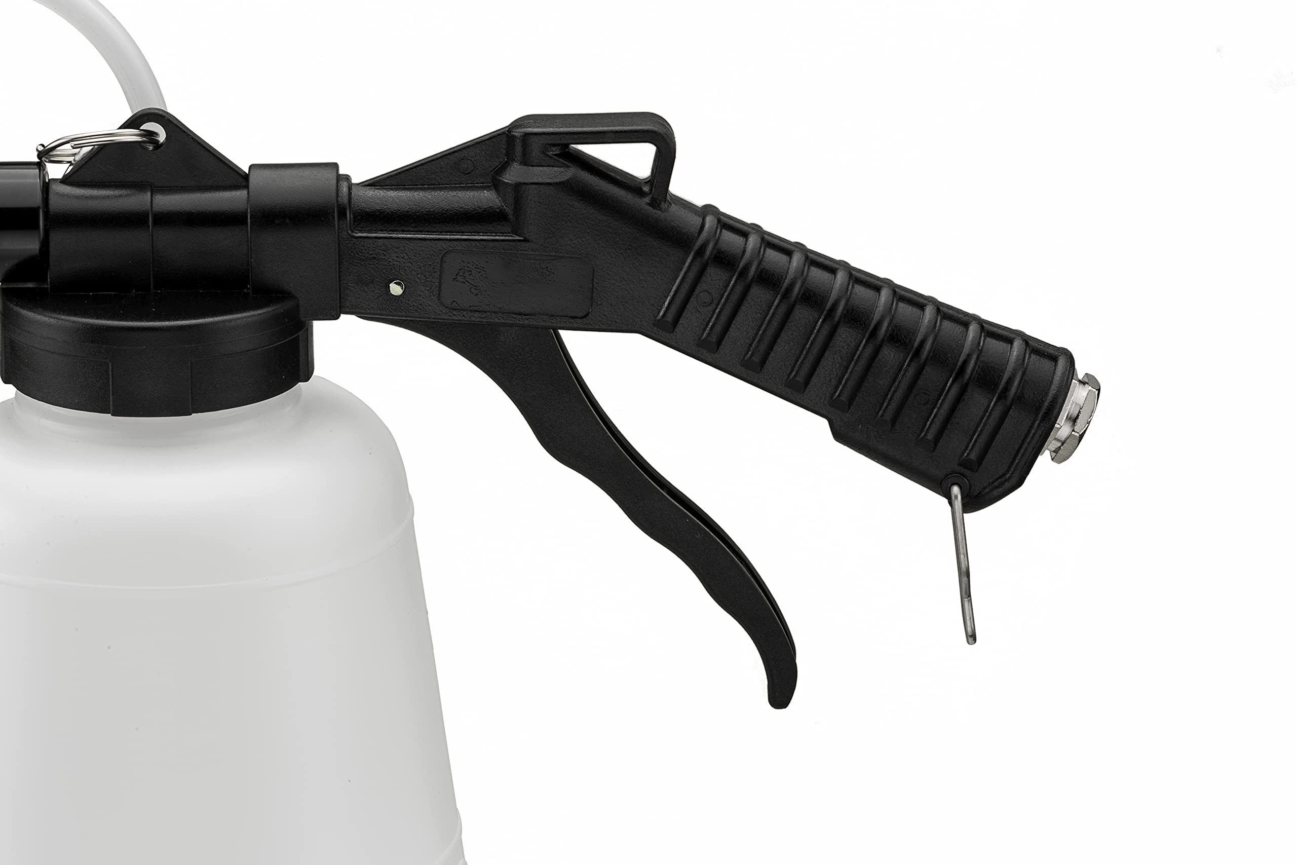 ARES 70923 Vacuum Brake Fluid Bleeder Kit - 1 Liter Brake Fluid Extractor with Hanging Hook & Locking Trigger for Hands-Free Operation - Perfect for Car Maintenance, Motorcycle Repair & DIY Auto Service