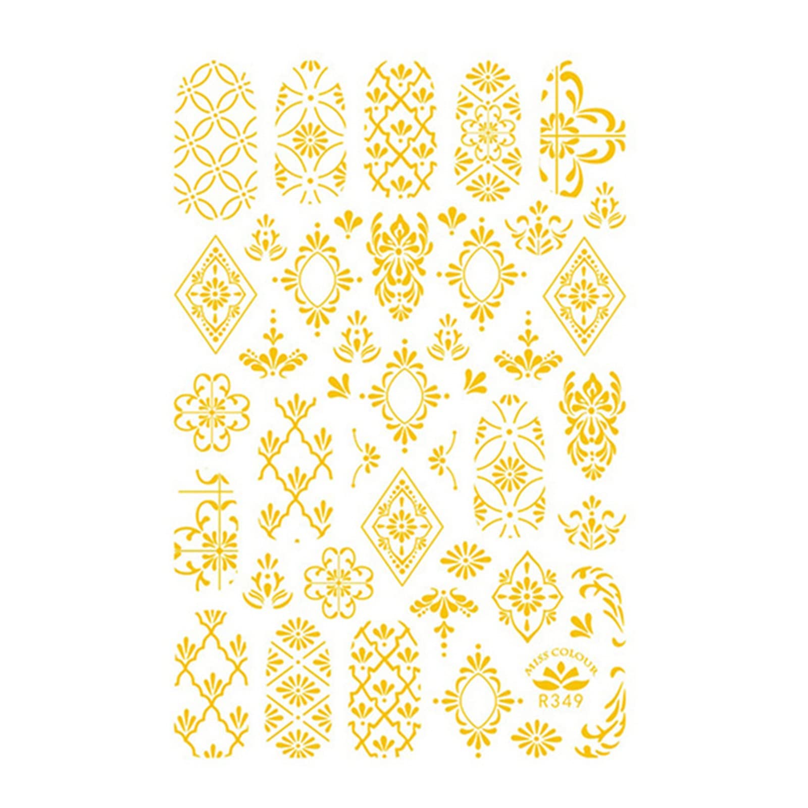 Fruit & Floral Nail Stickers - Self-Adhesive Nail Decals with Embossed Flowers, Leaves & Rainbow Designs for Spring Nail Art | Perfect for Kids, DIY Manicures & Party Nail Decorations