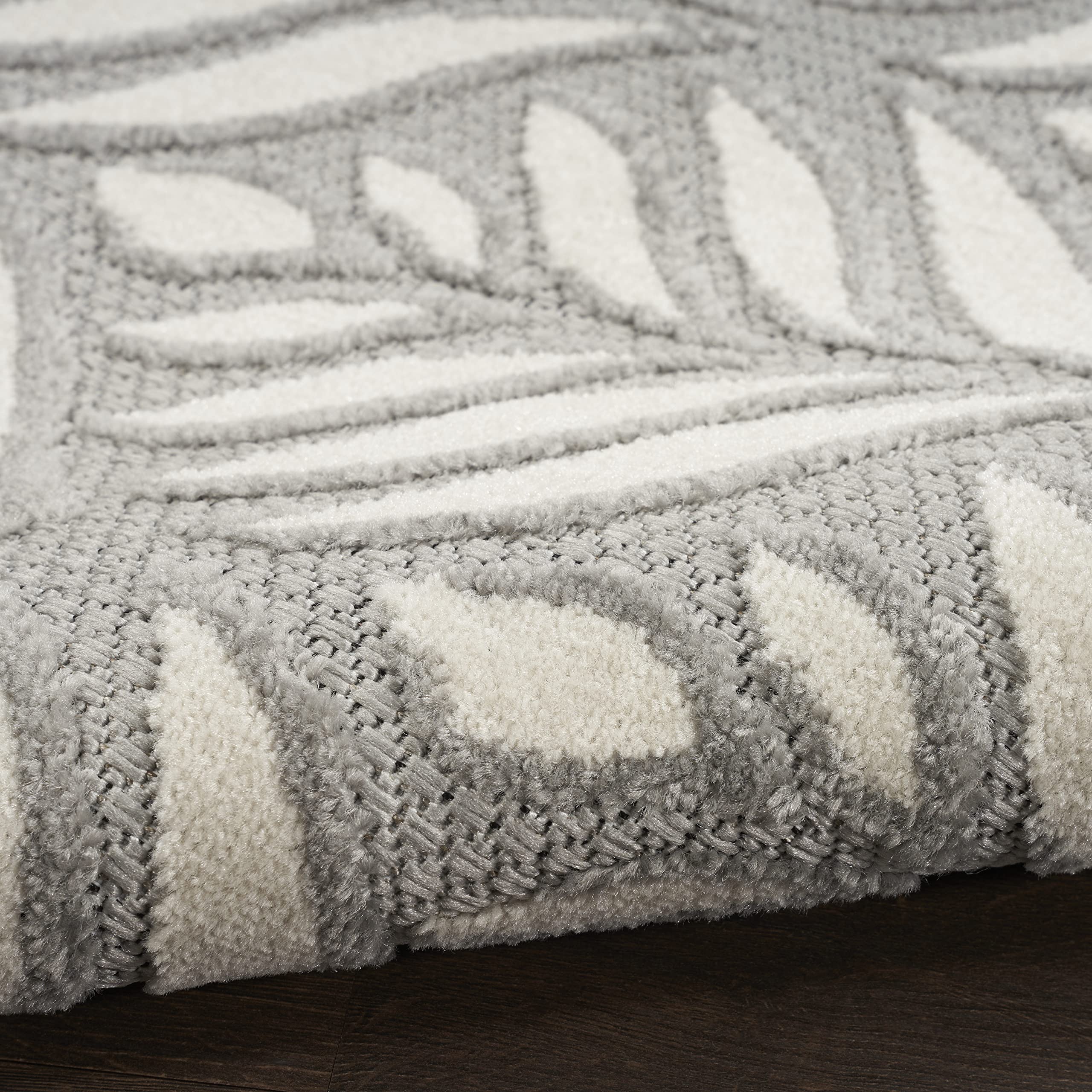 Nourison Aloha Indoor/Outdoor Grey 3'6
