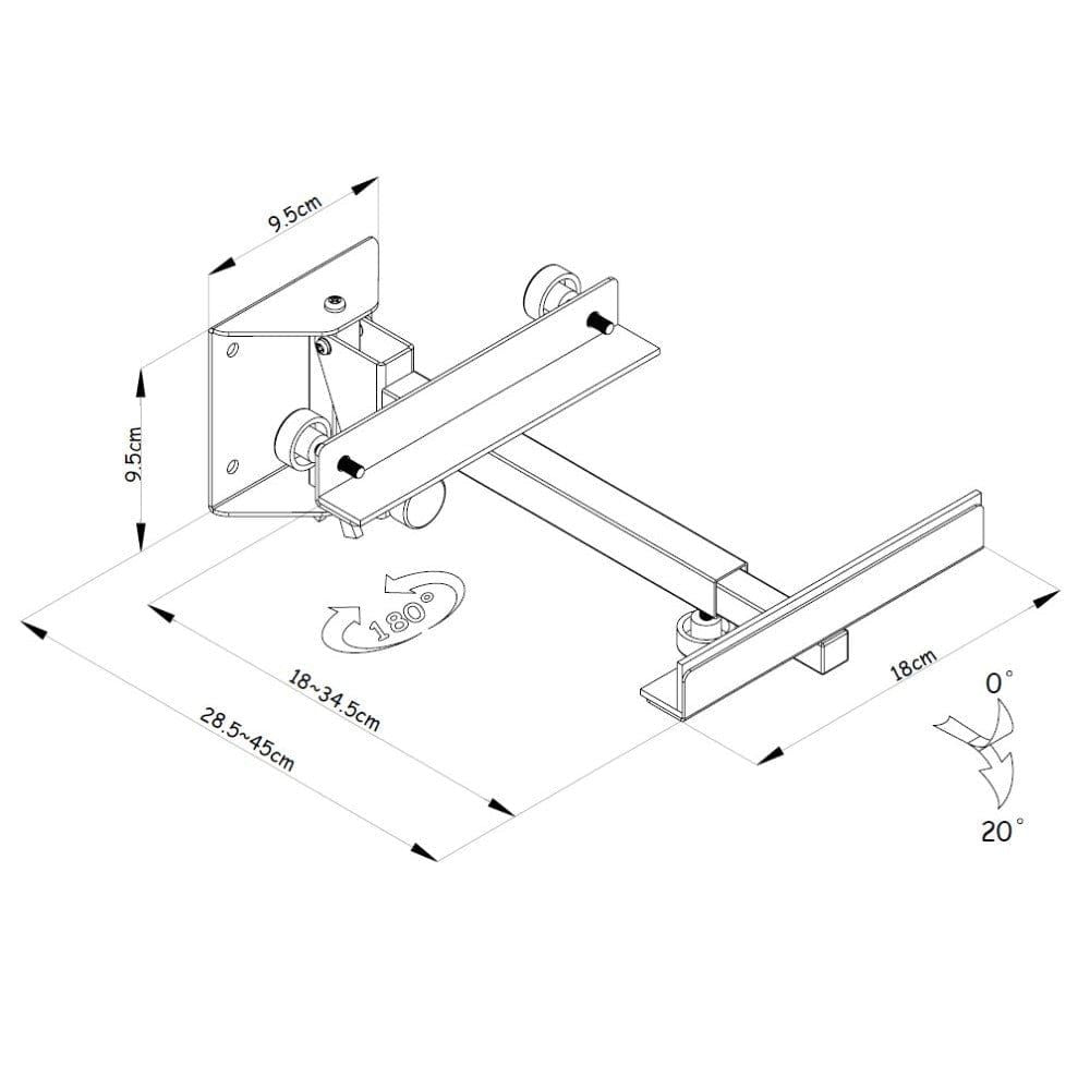 Full Motion TV Wall Mount Bracket for 26-55 Inch Screens - Adjustable Articulating Arm with Tilt & Swivel - Perfect for Living Room, Bedroom, or Home Theater Setup