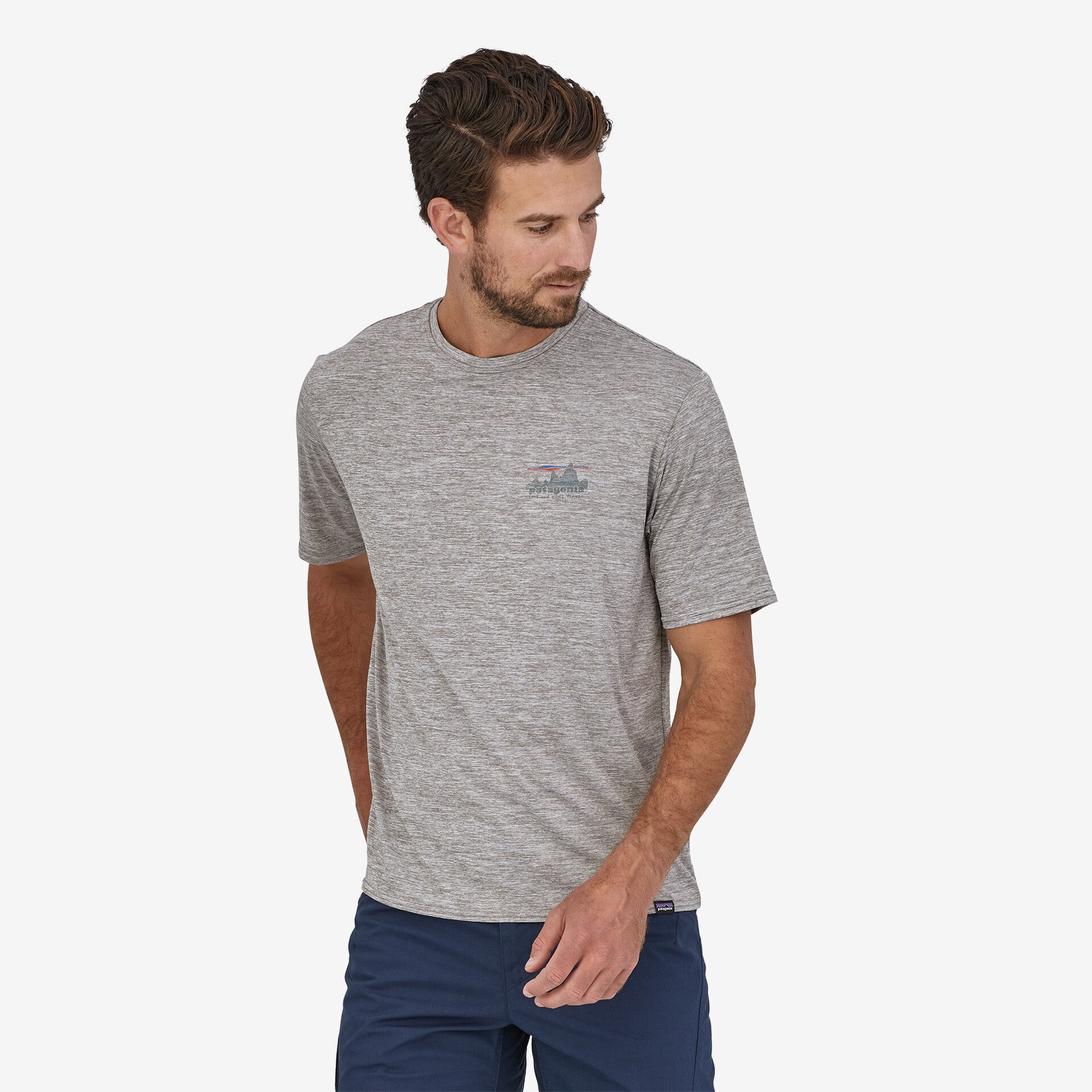 Men's Capilene® Cool Daily Graphic T-Shirt - Moisture Wicking & Breathable Activewear for Hiking, Running & Outdoor Adventures