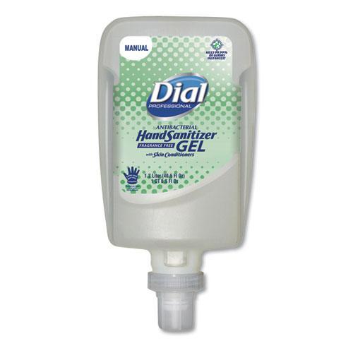 Dial Fit Gel Hand Sanitizer Refill - 1.2L (40oz) Bulk Pack of 3 - Alcohol-Based Sanitizing Gel for Soap Dispensers - Ideal for Home, Office, and Public Restrooms