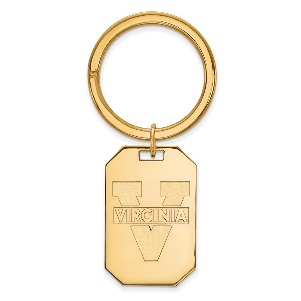 Virginia Keychain - Gold Plated Personalized Key Ring for Home, Office & Travel - Perfect Gift for Friends & Family
